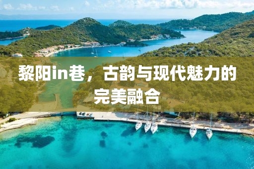 黎阳in巷，古韵与现代魅力的完美融合