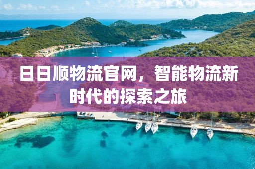 日日顺物流官网，智能物流新时代的探索之旅