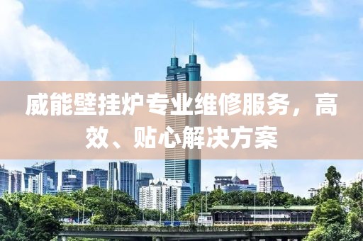 威能壁挂炉专业维修服务，高效、贴心解决方案