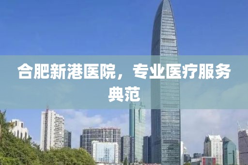 合肥新港医院，专业医疗服务典范